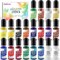 Alcohol Ink Set – 20 Vibrant Colors, High-Concentration Alcohol-Based Ink for Resin Art, Petri Dishes, Coasters, Painting & Epoxy Projects (10ml Each)